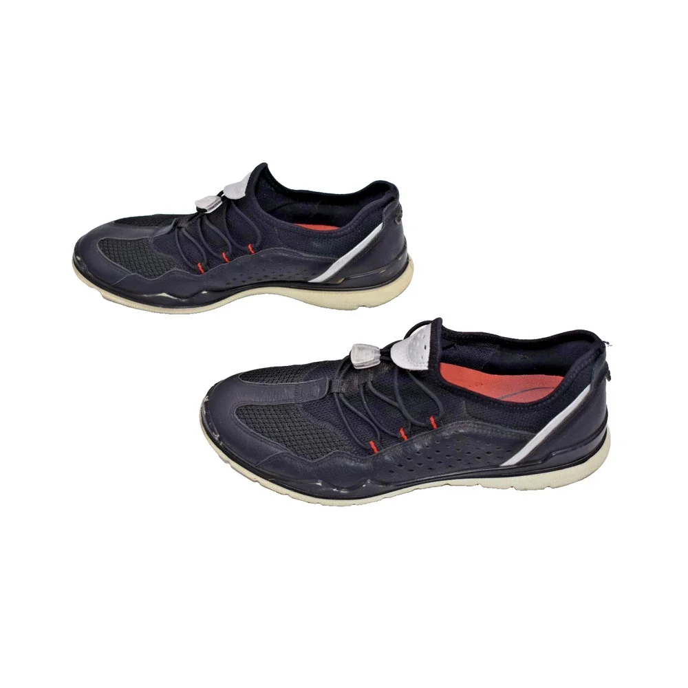 ECCO Sense Elastic Toggle Black Comfort Walking Sneakers Shoes Womens Size 6